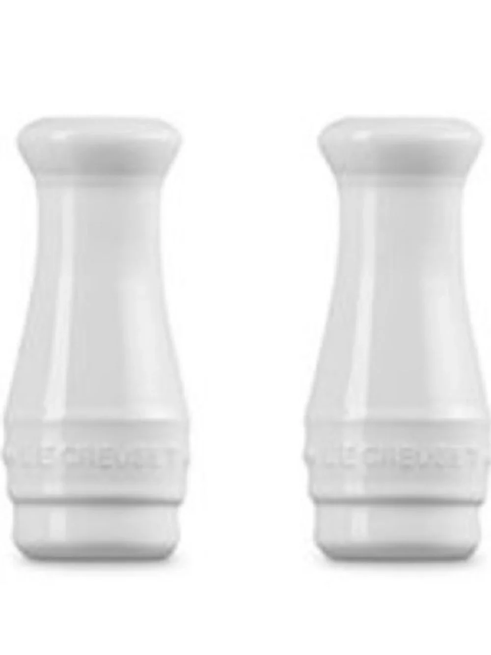 Le Creuset White Salt and Pepper Shaker Set